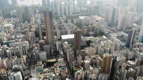 Kowloon cityscape Stock Footage 95135779