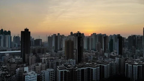 Kowloon cityscape Stock Footage 95184408