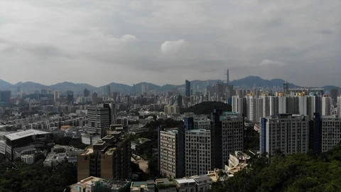 Kowloon cityscape Stock Footage 95194964