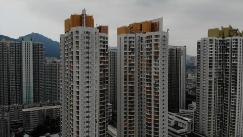 Kowloon cityscape Stock Footage 95196591