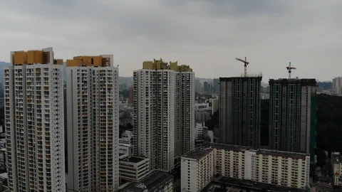 Kowloon cityscape Stock Footage 95196916