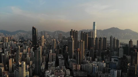 Kowloon cityscape Stock Footage 95210686