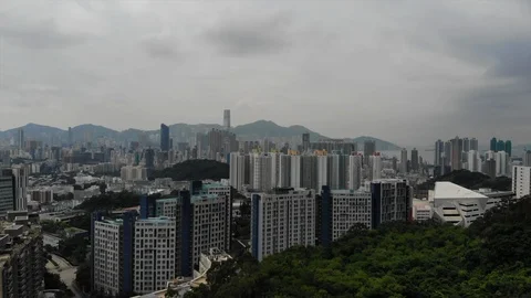 Kowloon cityscape Stock Footage 95287233