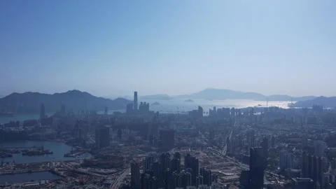 Kowloon cityscape Stock Footage 182396722