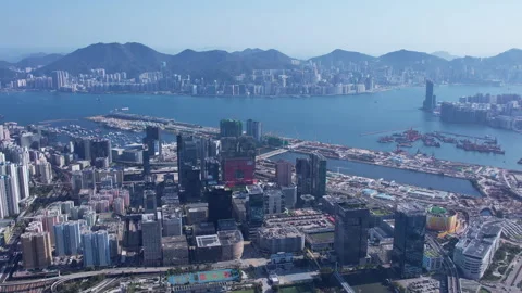 Kowloon cityscape Stock Footage 182414466