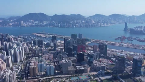 Kowloon cityscape Stock Footage 182421358
