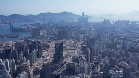 Kowloon cityscape Stock Footage 182431532