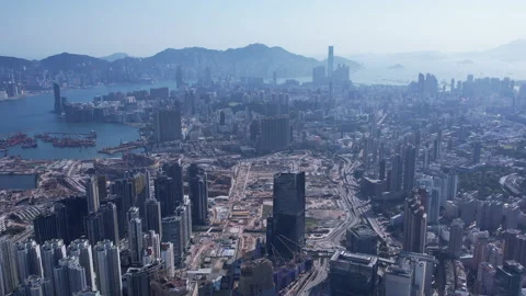 Kowloon cityscape Stock Footage 182446261