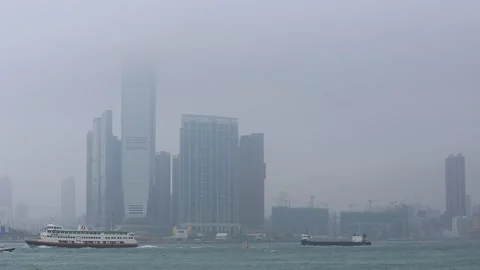 Kowloon ICC Stock Footage 203769390