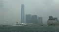 Kowloon Peninsula, Cruise Ship, Skyscrapers, Hong Kong Island, Victoria Harbour HD Footage