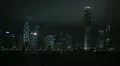 Kowloon Peninsula, Victoria Harbour, Night View of Hong Kong Island Skyline HD Footage