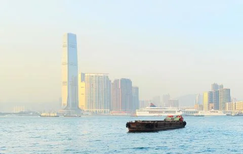Kowloon at sunset Stock Photos