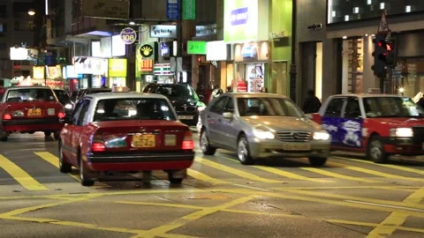 Kowloon Traffic Video stock 203746161