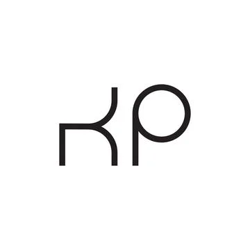 Kp initial letter vector logo icon Stock Illustration