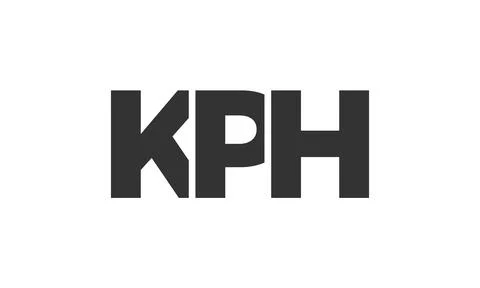 KPH logo design template with strong and modern bold text. Initial based ve.. Stock Illustration
