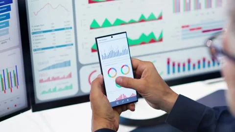 KPI Business Analytics Data Dashboard Video stock 250241011
