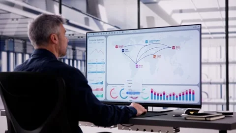KPI Business Analytics Data Dashboard Video stock 262889420
