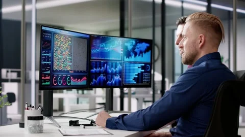 KPI Business Analytics Data Dashboard Video stock 264901075