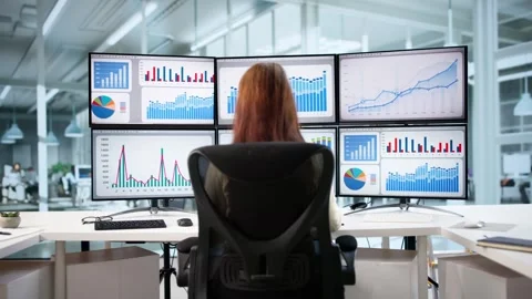 KPI Business Analytics Data Dashboard Stock Footage 311737649