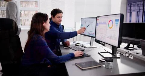 KPI Business Analytics Data Dashboard Stock Photos