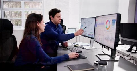 KPI Business Analytics Data Dashboard Stock Photos