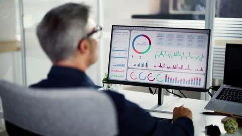KPI Business Data Dashboard Analytics Video stock 250239426
