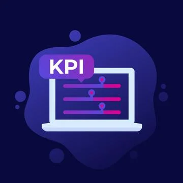 KPI, business indicator vector icon Illustrazione stock