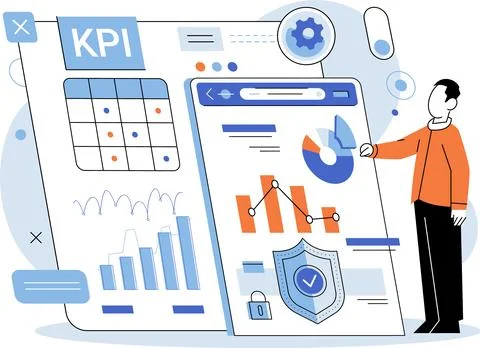KPI. Business. Infographics simplify complex information for better Stock Illustration