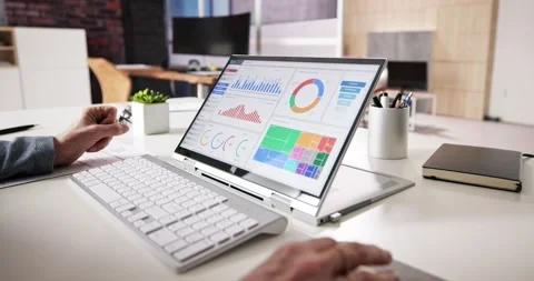 KPI Dashboard Data Analytics Stock Footage 231927318