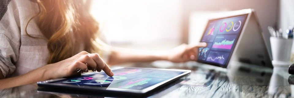 KPI Data Analytics Dashboard Stock Photos