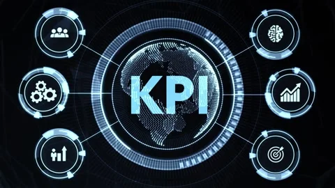 KPI Key Performance Indicator for Business Concept. Business, Technology, Int Vídeo Stock 163449543
