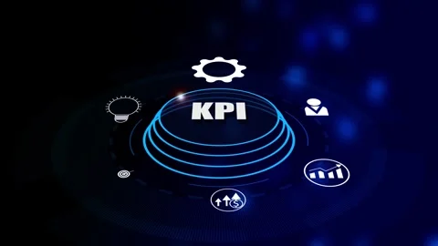 KPI Key performance Indicator business concept. KPI analysis and business f.. Stock Footage 293482629