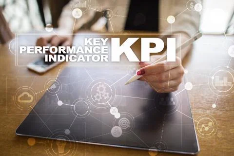 KPI. Key performance indicator. Business and technology concept. Stock Photos