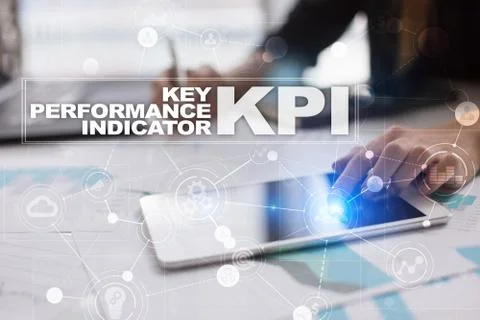 KPI. Key performance indicator. Business and technology concept. Stockfoto's