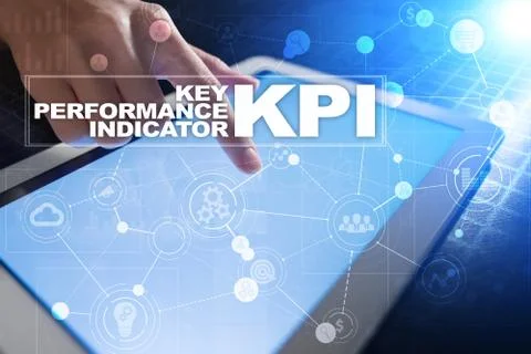 KPI. Key performance indicator. Business and technology concept. 库存照片