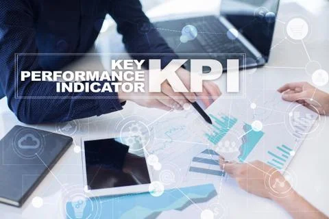 KPI. Key performance indicator. Business and technology concept. Stockfoto's