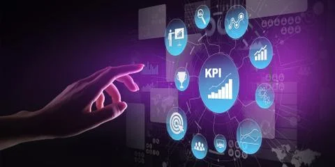 KPI - Key performance indicator. Business and industrial analysis. Internet and Фото