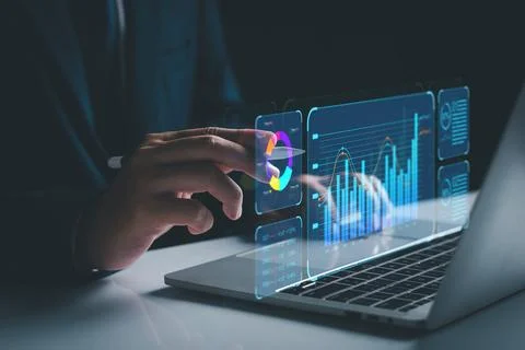 KPI key performance indicator business technology concept. Business executive Stock Photos