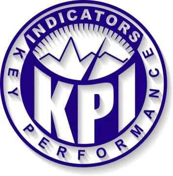 KPI. Key Performance Indicator design. 스톡 일러스트