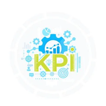 KPI, Key Performance Indicator, management concept, business analytics vector イラスト素材
