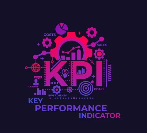 KPI, Key Performance Indicator, management concept, vector イラスト素材