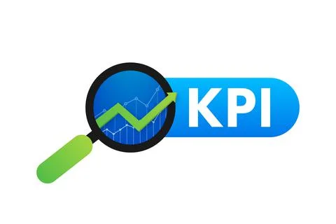KPI Key Performance Indicator. Measurement, Optimization, Strategy. Vector 스톡 일러스트