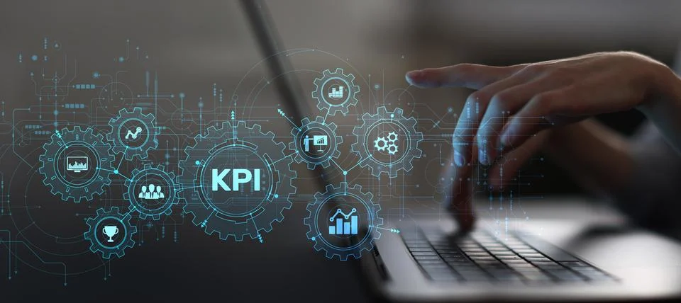 KPI Key Performance Indicator System for Business Analytics and Operational.. Fotos Stock