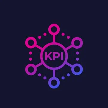 KPI Key Performance Indicator, vector icon design Stock Illustration