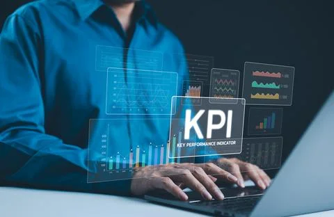 KPI, Key Performance Indicators Analysis. Stock Photos