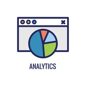 KPI - Key Performance Indicators Icon with Various Colors Illustrazione stock