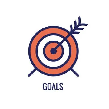 KPI - Key Performance Indicators Icon with Various Colors Illustrazione stock