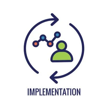 KPI - Key Performance Indicators Icon with Various Colors 스톡 일러스트