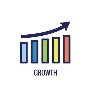 KPI - Key Performance Indicators Icon with Various Colors Stock Illustration