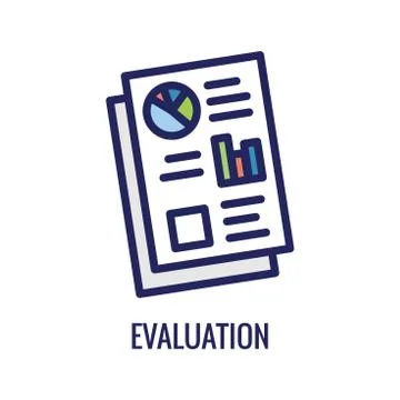 KPI - Key Performance Indicators Icon with Various Colors Illustrazione stock